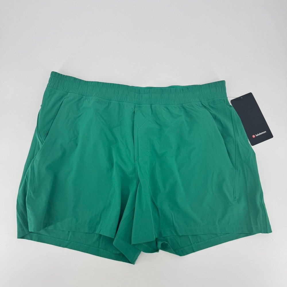 Lululemon Pace Breaker Short 5 LL XXL Cascadia Green LM7BC2S Mens Lined Shorts